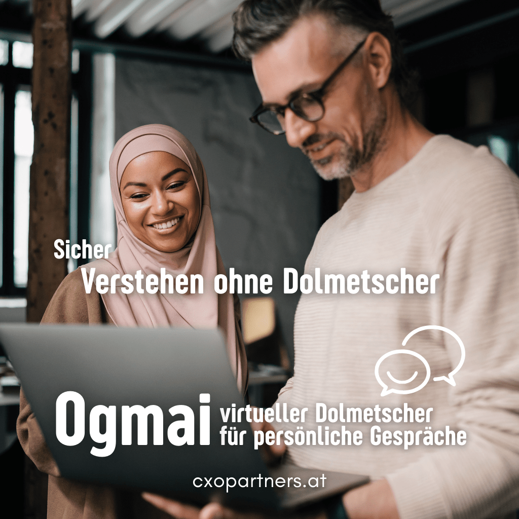 Ogmai DSGVO KI-Sprachassistent virtueller Dolmetscher für vertrauliche Kundengespräche ohne Sprachbarriere
