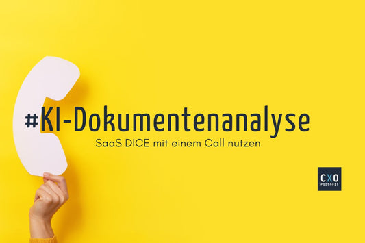 Unsere DICE Lösung: SaaS Document Intelligence einfach nutzen - CXO Partners GmbH