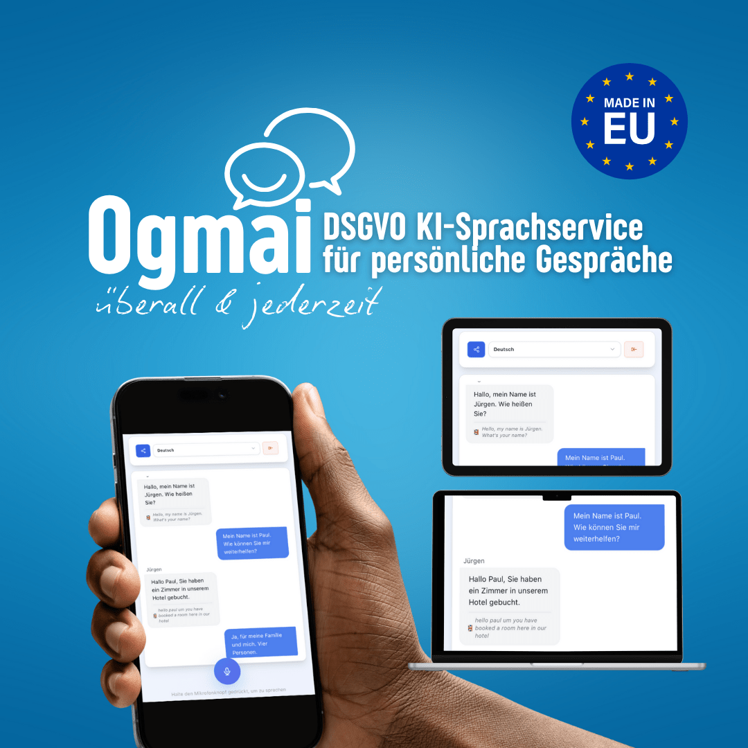 Geschenkgutschein: Ogmai Easy KI - Dolmetscher – 30 Tage Sprachfreiheit auf Reisen - CXO Partners GmbH dein Digitalisierungspartner für automatisierte Geschäftsprozesse von KMUs